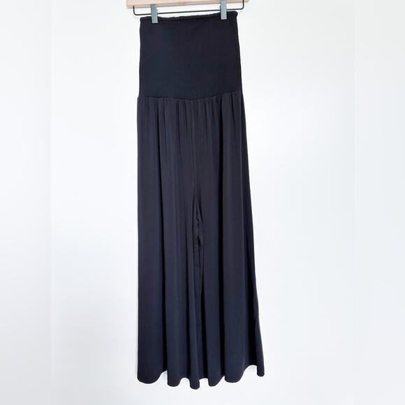 Elizabeth And James Textile Smocked Wide Leg Strapless Jumpsuit - Picture 1 of 8